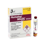 Insulin Humalog Mix 25 Cartridge 100 Units ml