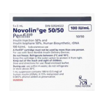 Insulin Novolin GE 5050 PenFill Cartridge 5 x 3 ml