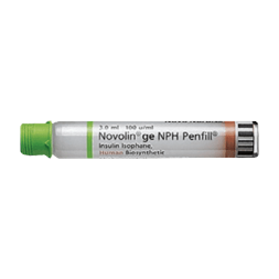 Insulin Novolin GE NPH PenFill Cartridge 5 x 3 ml